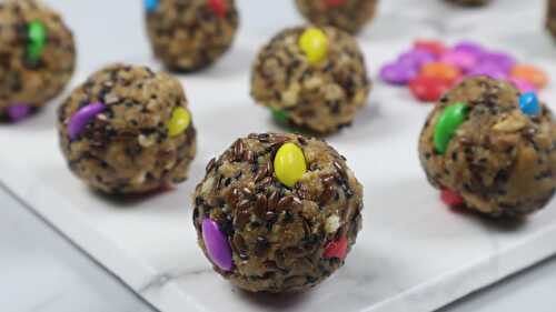 Flax Seeds Candy Energy Bites - Tasted Recipes