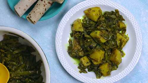 Gawar Phali Aloo ki Sabji - Gawarfali Aloo Sabzi - Tasted Recipes