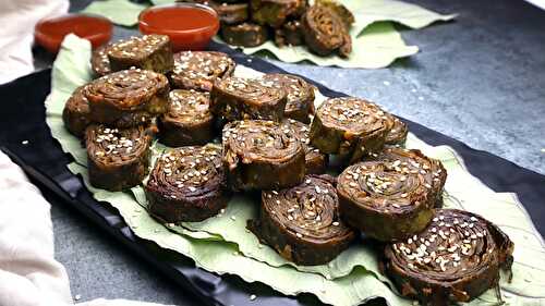 Homemade Gujarati Patra Recipe - Tasted Recipes