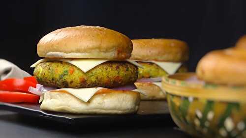 Indian Style Spicy Aloo Tikki Burger Unlike McAloo Tikki - Tasted Recipes