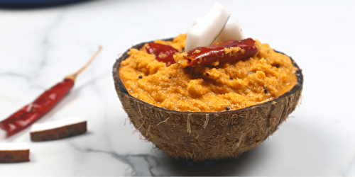 Kerala's Red Coconut Chutney | Thenga Chammanthi - Tasted Recipes