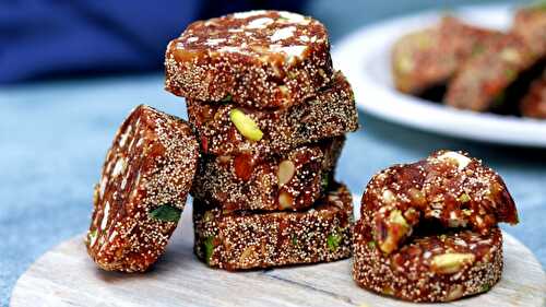 Khajur Roll | Sugar Free Dates and Dry Fruit Roll - Tasted Recipes