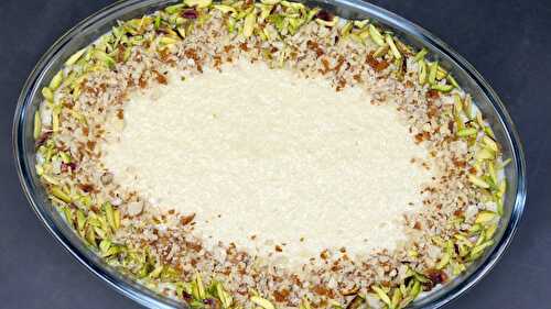 Layali Lubnan - Arabic Semolina Pudding - Tasted Recipes