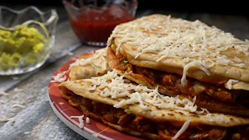 Leftover Roti Veg Quesadilla - Tasted Recipes