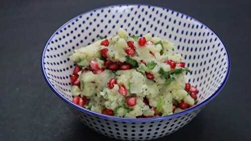 Mashed Potato Pomegranate Salad - Tasted Recipes