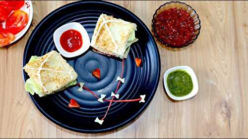 No Cook Kite Sandwich Recipe - Uttarayan Special Recipe - Tasted Recipes