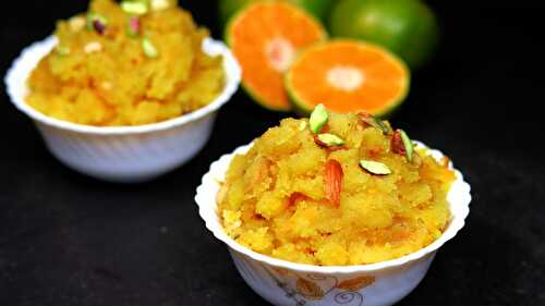 Orange Halwa Recipe - Tasted Recipes