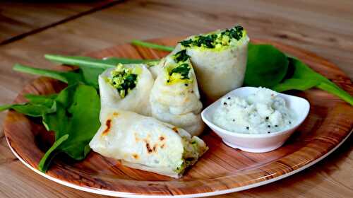 Palak Paneer Cheese Dosa Recipe - Tasted Recipes