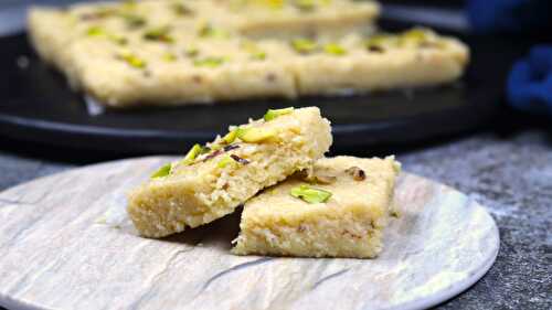 Paneer Mawa Cake with 5 Ingredients Only - Tasted Recipes