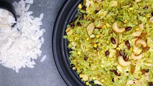 Poha Papad Chivda - Tea Time Snack One Can Store - Tasted Recipes