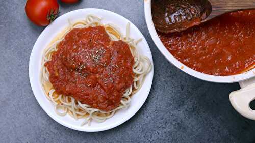 Red Pasta Tomato Sauce From Fresh Tomatoes - Tasted Recipes