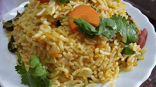 Simple Carrot Rice Recipe - Tasted Recipes