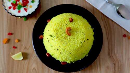 Simple & Easy South Indian Lemon Rice Recipe - Tasted Recipes