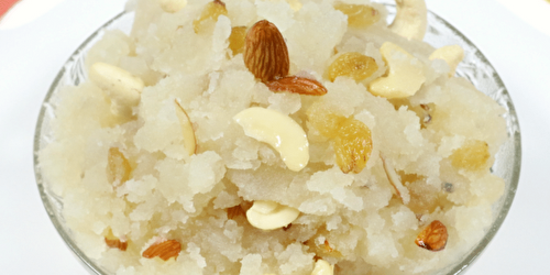 Sooji Halwa Recipe (Without Food Color) - Tasted Recipes
