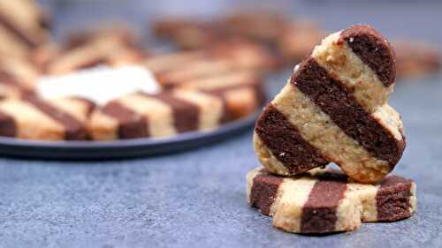 Striped Butter Cookies - 3 Ways - Tasted Recipes