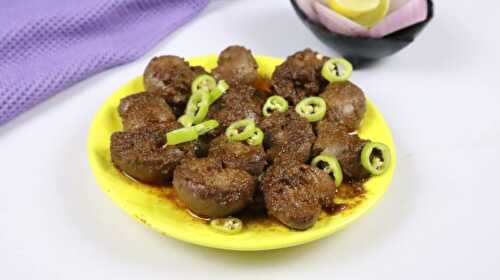 Tawa Gurda Masala - Mutton Kidney Recipe - Tasted Recipes