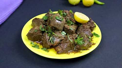 Tawa Kaleji Masala - Mutton liver Recipe - Tasted Recipes