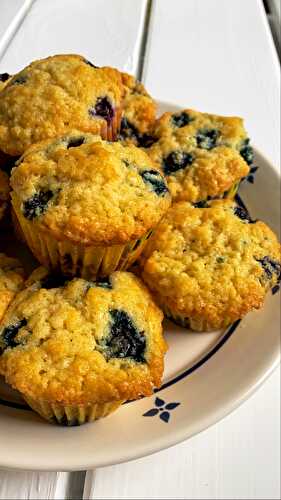 Blueberry Lemon Scented Muffins - Tastefully Grace
