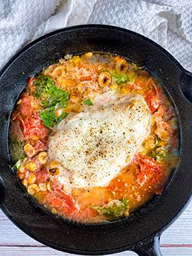 Cast Iron Roasted Cod In White Wine Broth - Tastefully Grace