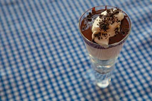 Chocolate Ganache Cream Pie in a Glass - Tastefully Grace