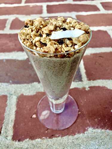 Coconut Chia Seed Pudding with Crunchy Granola - Tastefully Grace