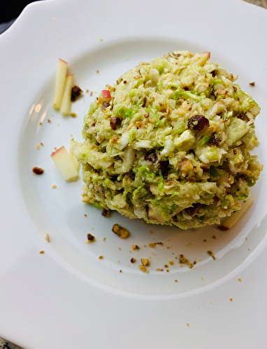 Grated Brussel Sprout Salad - Tastefully Grace