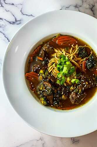Korean BBQ Ramen Noodle Bowl - Tastefully Grace