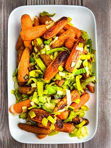 Roasted Carrots & Soft Leeks - Tastefully Grace