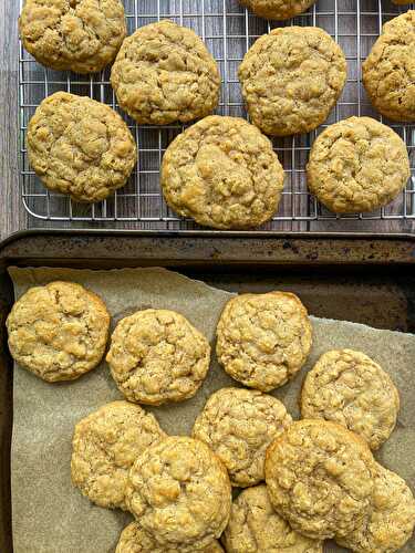 Soft & Chewy Oatmeal Cookies - Tastefully Grace