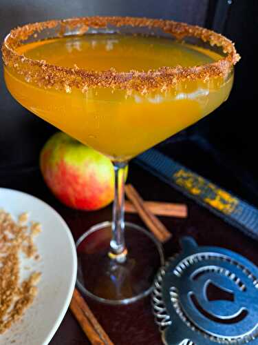 Sparkling Apple Cider Martini - Tastefully Grace