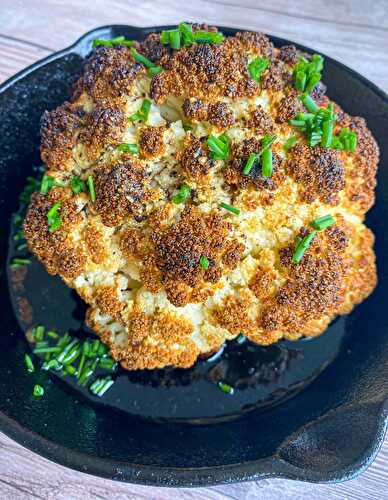 Whole Roasted Brown Butter Cauliflower - Tastefully Grace