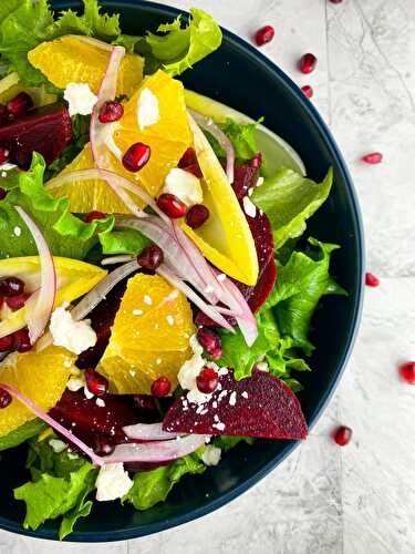 Winter Citrus Salad With Beets & Pickled Onion - Tastefully Grace