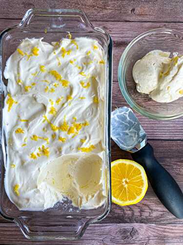 Creamy Homemade Lemon Ice Cream