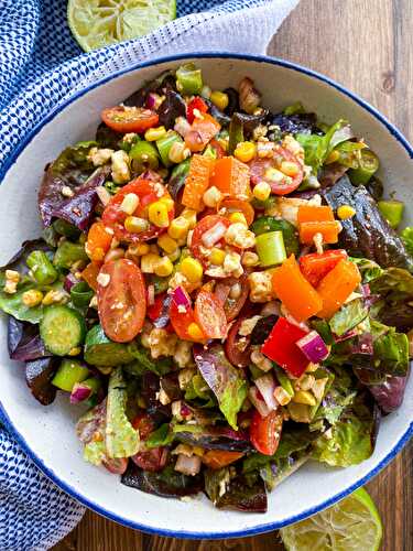 Southwest Salad with Chili Lime Dressing