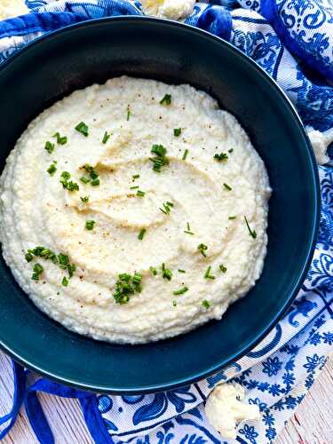 Actually Healthy Cauliflower “Mashed Potatoes”