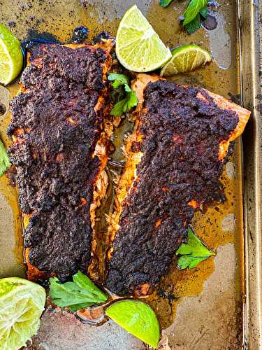 Oven Baked Blacked Salmon