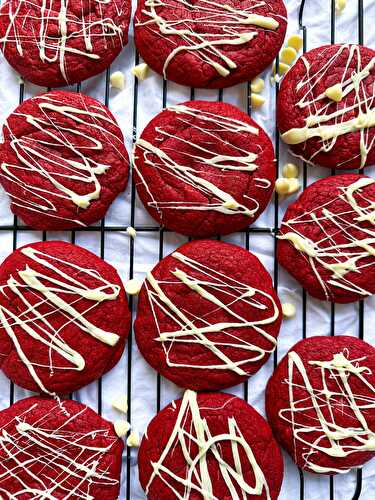 Red Velvet Cookies (Using Cake Mix!)