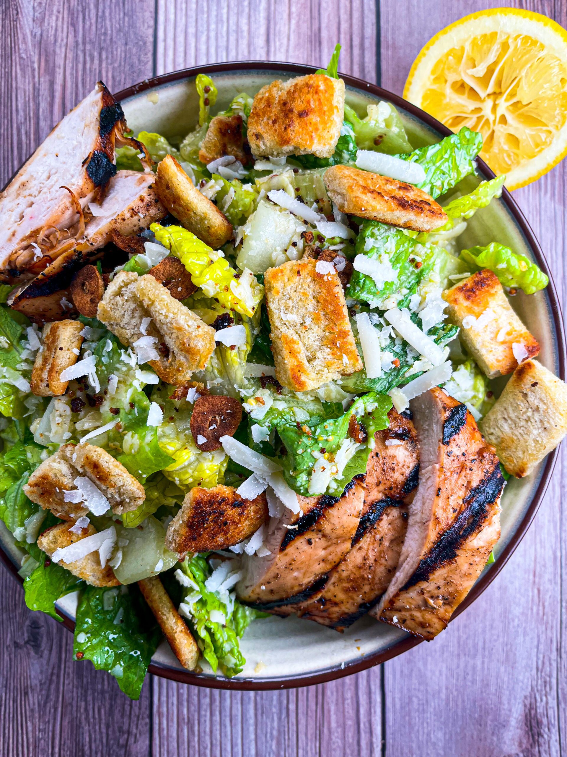 BEST Chicken Caesar Salad