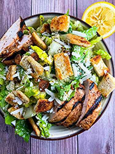 BEST Chicken Caesar Salad