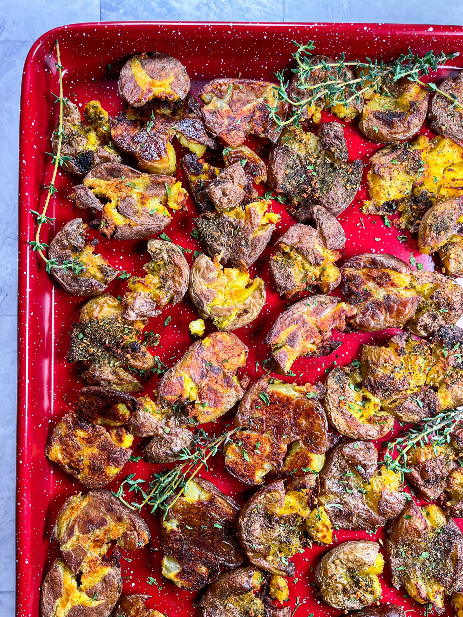 Crispy Smashed Potatoes (Easy!)