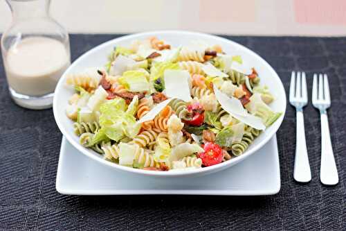 Grilled Caesar Pasta Salad