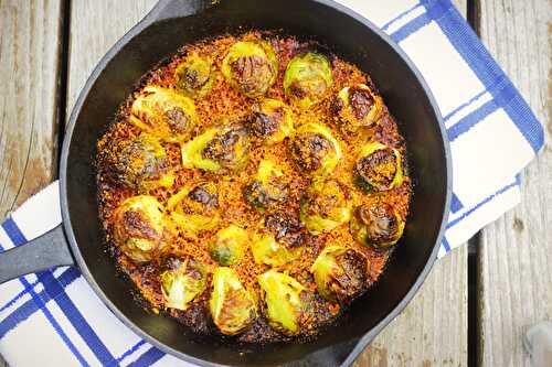 Parmesan Crusted Brussels Sprout