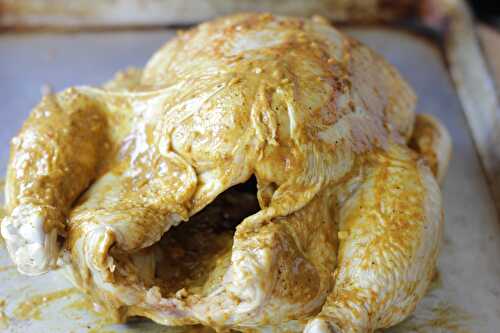 Whole Roasted Chicken with Mustard