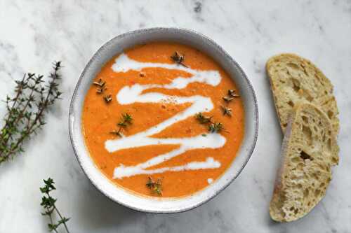 One Tray Roasted Tomato Soup