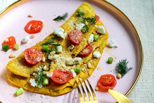 Vegan Feta Omelette