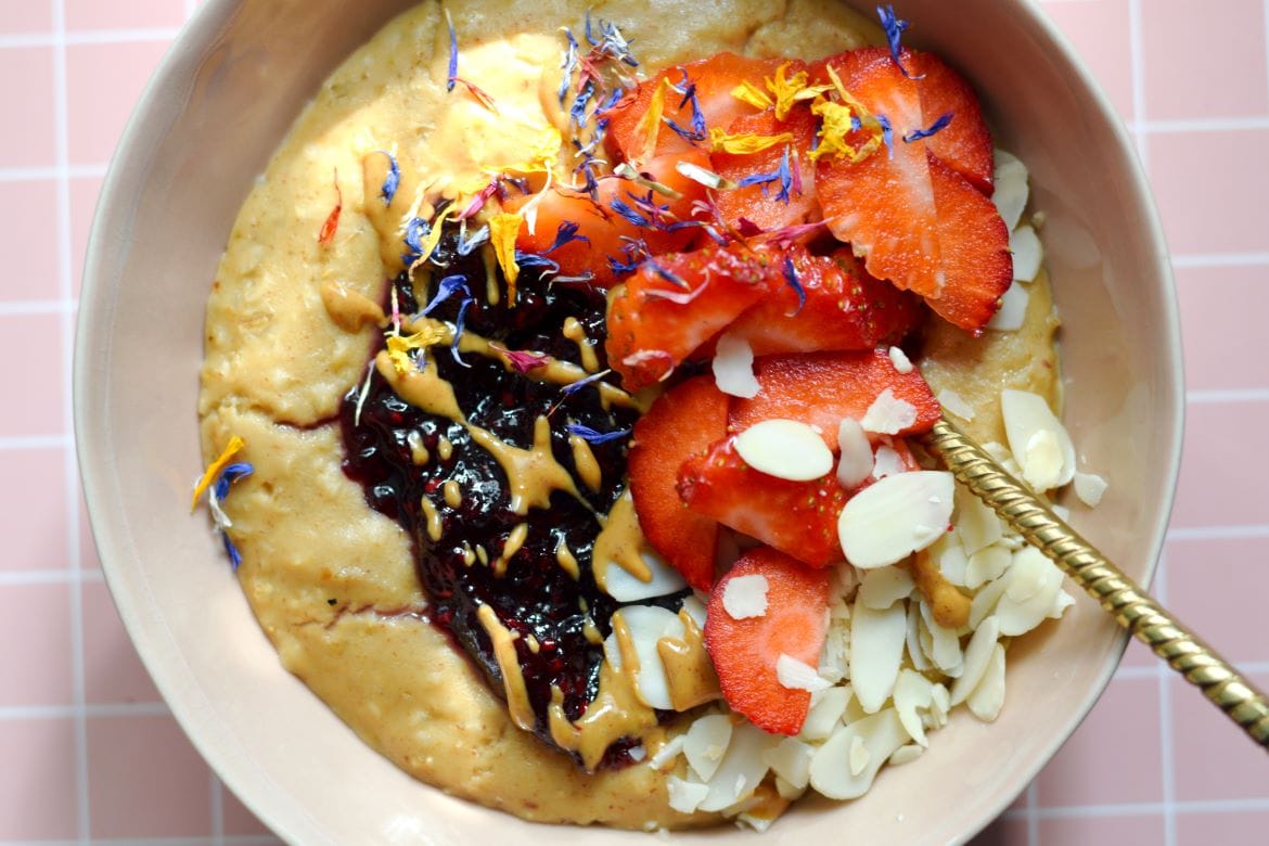 Peanut Butter and Jelly Oatmeal