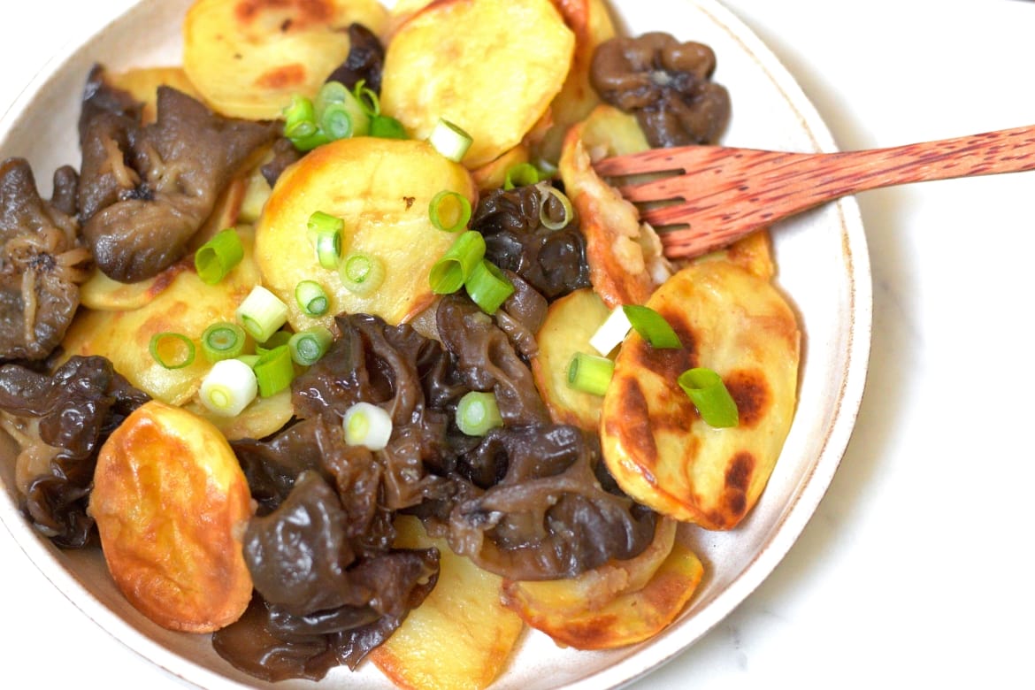 Asian Wood Ear Mushroom Potatoes