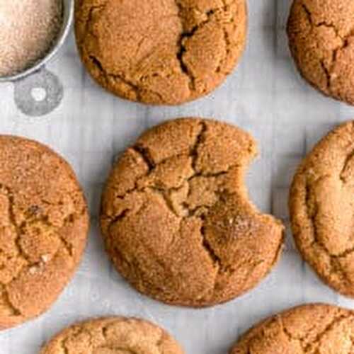 Bourbon Ginger Molasses Cookies