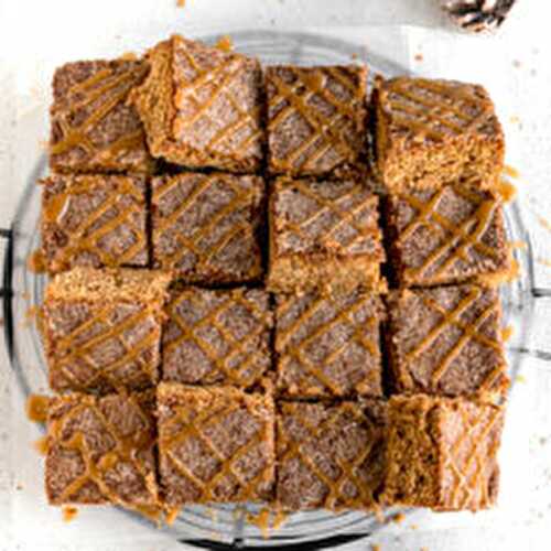 Chewy Ginger Molasses Blondies