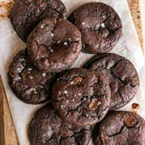 Bakery Style Double Chocolate Chip Cookies
